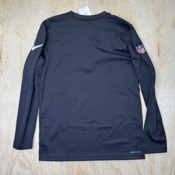 NEW Baltimore Ravens Nike Sideline Lockup Performance 1/4 Zip Top Black Small SM - Picture 12 of 15